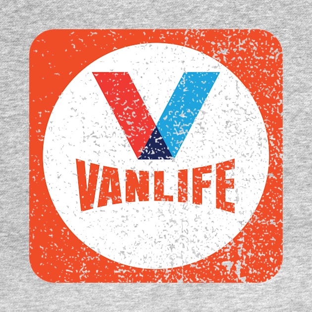 Vanlife Vintage logo, distressed by CampWestfalia